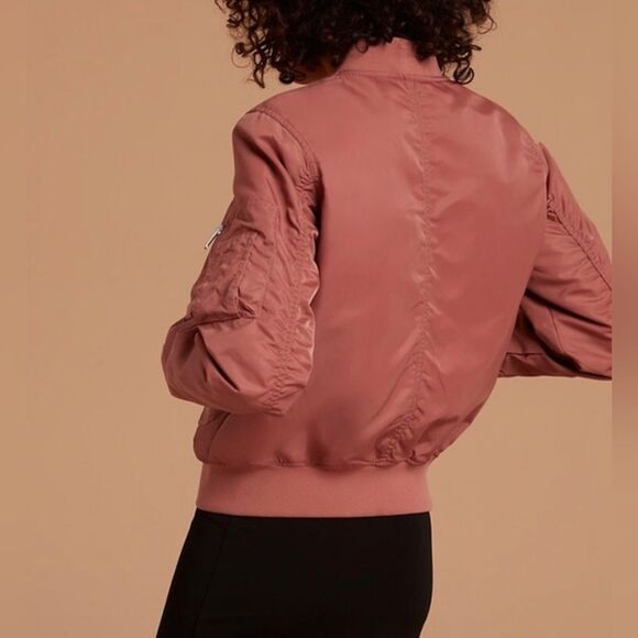 Aritzia Wilfred Free Pink Avion Bomber Jacket womens size XS - Picture 2 of 8